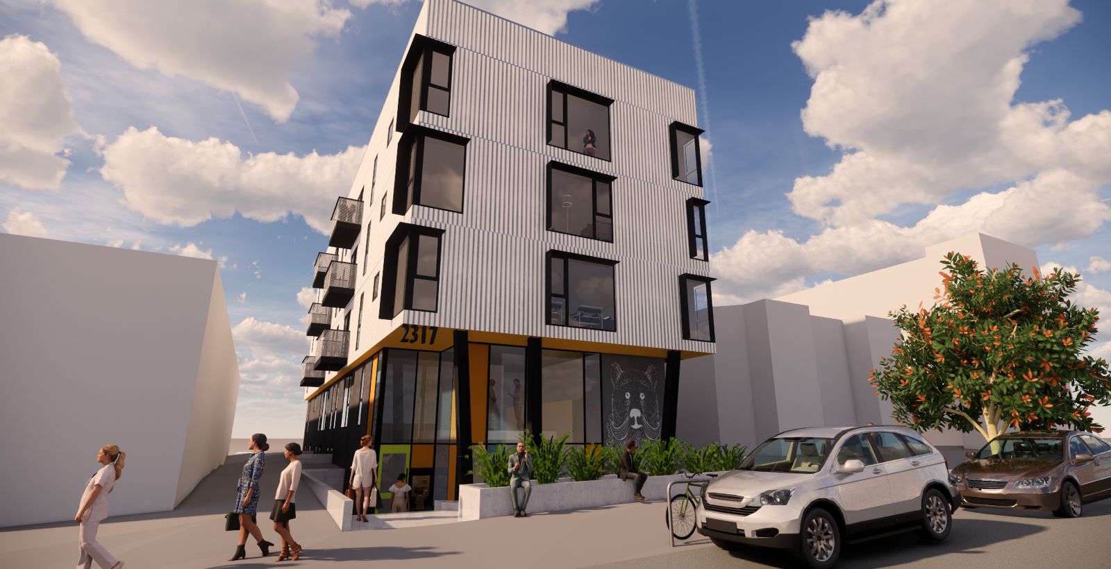 2317 Channing Way building rendering